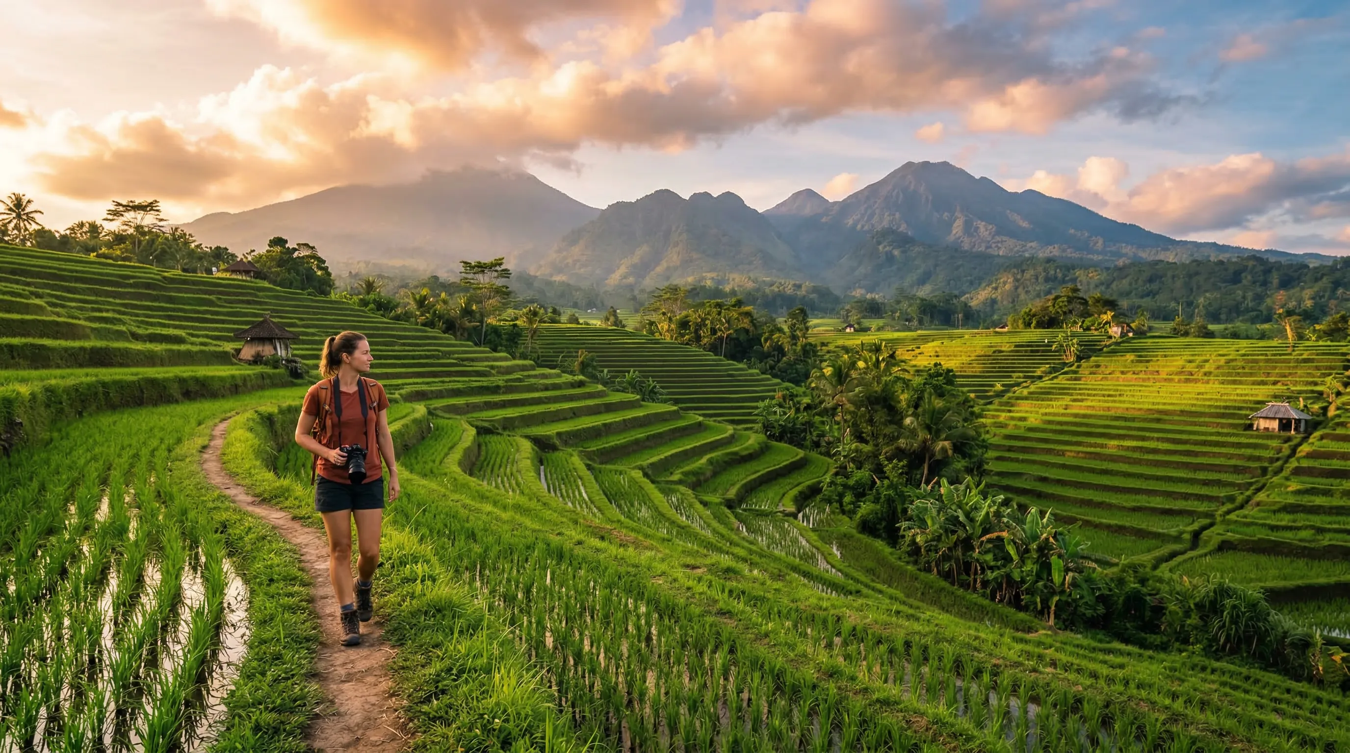 Najlepsze trasy trekkingowe na Bali — Mount Batur, pola ryżowe i szlaki dżunglowe