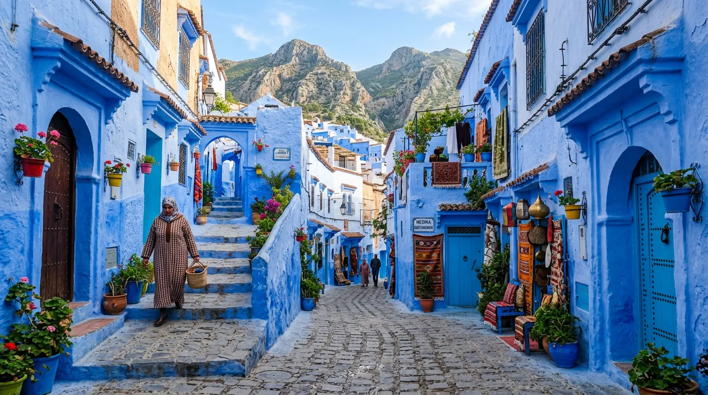 Przewodnik po Chefchaouen 2026 — Niebieskie miasto w Maroku