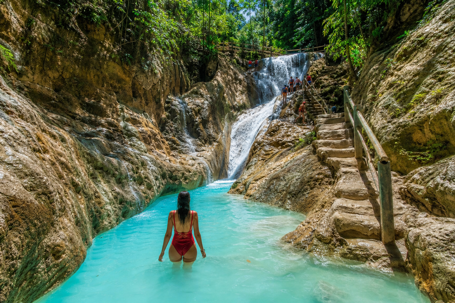27 wodospadów Damajagua — przygoda w pobliżu Puerto Plata