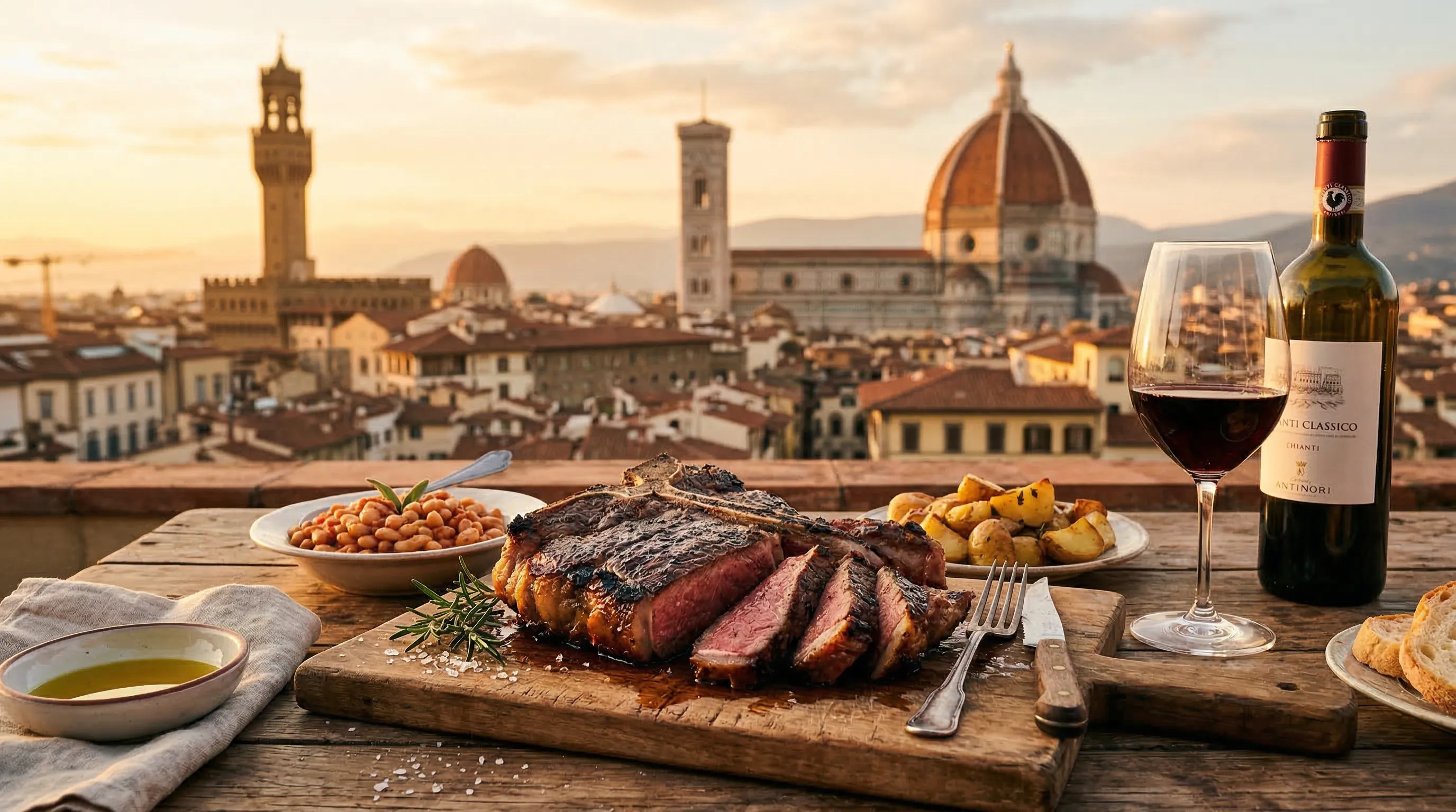 Kuchnia Florencji — bistecca, lampredotto i gelato