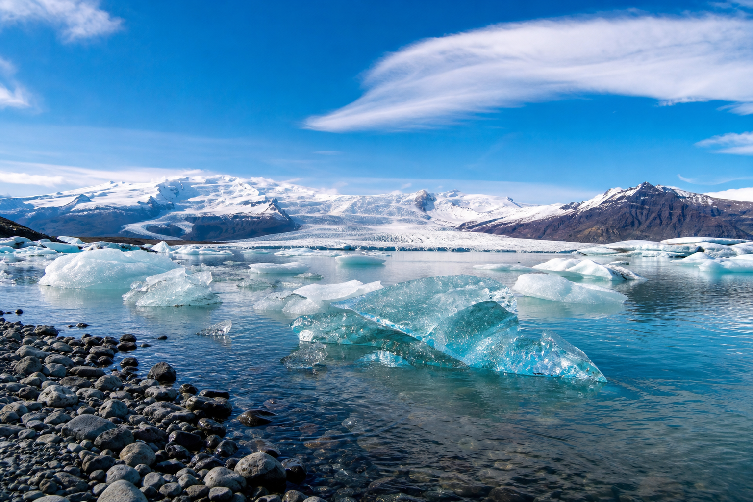 Jökulsárlón — laguna lodowcowa i Diamond Beach