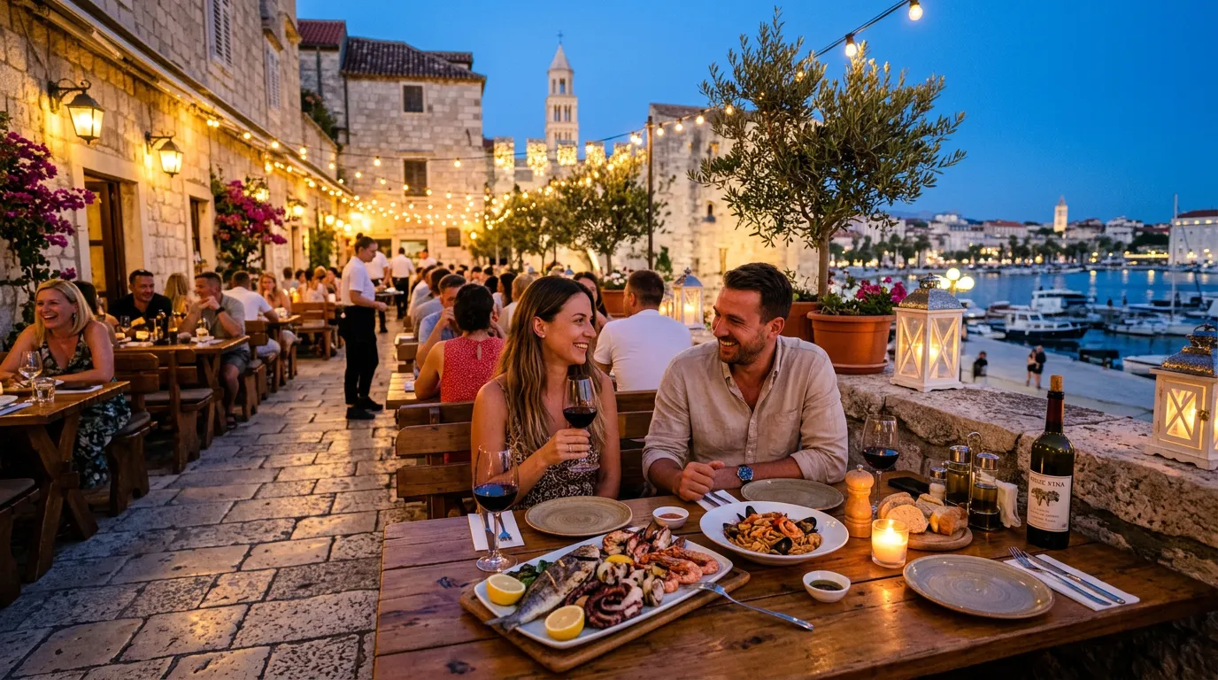 Restauracje w Splicie 2026 — Przewodnik po kuchni Dalmacji