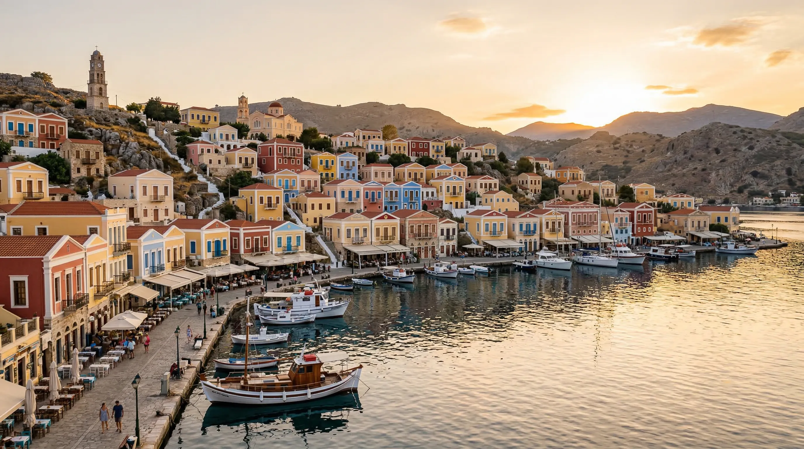 Wycieczka na Symi z Rodos 2026 — pastelowa wyspiarska idylla